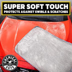 Woolly Mammoth Large Microfiber Drying Towel - 36 x 25 Inch Gray, Ultra Plush Super Absorbent Car Drying Towel for Cars, Trucks, SUVs, Motorcycles, RVs, and Auto Detailing - 2 Pack