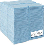 S&T INC. 200 Pack of Microfiber Cleaning Cloth, Bulk Microfiber Towel for Home, Reusable and Lint Free Cloth Towels for Car