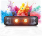 17-Inch UTV Sound Bar, 4-Speaker Bluetooth Golf Cart Speakers [RGB & Strobe Light] IP66 Waterproof ATV Speaker System, SXS SoundBar Compatible with Polaris RZR, CFmoto, Can-Am