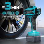 Tire Inflator Air Compressor Compatible with Makita 18V Battery, 160 PSI Cordless Portable Electric Air Pump 2026 Bigger LCD Digital Pressure Gauge for Car, Bike, Sport Ball (Tool Only)