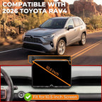 Car Phone Mount for 2026 Toyota RAV4, 10.5" Screen Only | Smart Auto-Clamping, 15W Wireless Fast Charging, Premium Aluminum Holder, Without Blocking Airflow