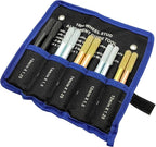 ZKTOOL 10PC Wheel Alignment Pin,Wheel Fixing Bolts Black Wheel Hanger Alignment Pin Guide Tool,Tool for Changing Tires On Cars with Lug Bolts,Include 2PC M12x1.5/1.25, 2PC M14x1.25/1.5, 2PC M15*1.25