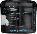 On The Go Odor Absorbing Solid Air Freshener, Sea Breeze Linen, 8-Ounce, Pack of 1