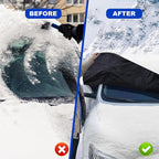 Car Windshield Cover for Snow and Ice, Car Windshield Snow Cover Kit with Side Mirror Cover, 600D Frost Guard Windshield Cover, Winter Frost Hail Protector for Sedan Truck SUV and MPV
