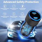 [Apple MFi Certified] iPhone 17 Car Charger, 90W USB C Car Charger Dual PD Power Cigarette Lighter Adapter with 2Pack Type C Braided Cable for iPhone 17/17 Pro Max/16/15/Galaxy S26/S25/Pixel
