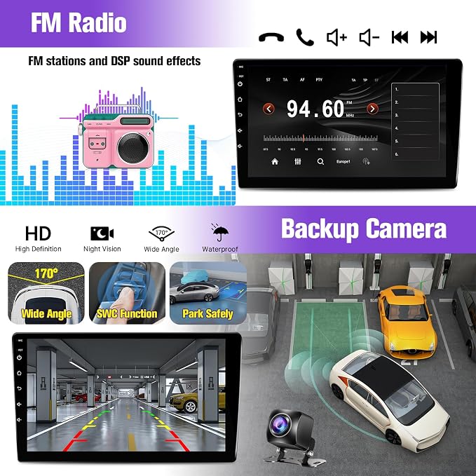 Car Radio for (Fit for J.B.L Version) Toyota Corolla 2009 2010 2011 2012 2013, 9inch Touch Screen for Corolla Head Unit with Wireless Carplay Android Auto Bluetooth GPS Backup Camera