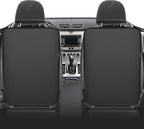 Kick Mats Back Seat Protector, Waterproof Oxford Seat Back Protector, Car Seat Back Protector for Kids, Back of Seat Protector for Kids Feet Car Seat (Black A -2pc)