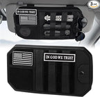 Visor Organizer, Tactical Visor Organizer | MOLLE Visor Organizer | Sun Visor Organizer | Car Visor Organizer with Sunglasses Holder | Zipper Pockets | Card Slots