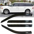 4pcs Original Shatterproof Rainproof Side Window Wind Deflectors for Ford Flex 2009-2019,Tape-on Rain Guard Sets,Nice Looking Window Visors for Cars,Vent Deflector for 09-19 Flex 94079