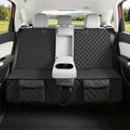Dog Car Seat Cover for Back Seat,Armrest Compatible, Waterproof Backseat Protector, Nonslip Rear Seat Cover for Dogs & Kids, Universal Size Fits Cars Trucks SUVs(Black)