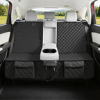 Dog Car Seat Cover for Back Seat,Armrest Compatible, Waterproof Backseat Protector, Nonslip Rear Seat Cover for Dogs & Kids, Universal Size Fits Cars Trucks SUVs(Black)