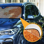 Orange Glitter Texture Car Windshield Sun Shade Foldable Sun Shield Shade for Blocks UV Rays Protector-Keeps Your Vehicle Cool for Most Sedans SUV Truck,55"x27.6"