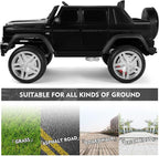 JOYLDIAS Licensed Mercedes-Benz G650S Ride On Car for Kids, 12V7AH Kids Ride On Truck W/LED Underglow Lights,Remote Control, 3 Speeds,Music,Bluetooth,Twin Motors, Spring Suspension, Black