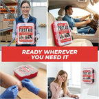 350 Piece Professional Wall-Mount First Aid Kit, Home, Business | Dual-Layer Hard Case, Office, Warehouse, Jobsite, Garage, Vehicle, Workplace Safety, Classroom And Emergency Readiness