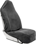 Towel Seat Cover, Waterproof Car Seat Protectors for Gym, Workout & Active Lifestyle, Universal Fit for Car SUV Truck Van, Non-Slip 3 Strap Design, Machine Washable, 1 Pack Grey