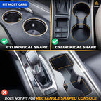 Car Cup Holder Expander | Fits with Hydro Flasks, Yeti, Nalgene & Large Water Bottle (32 40 oz) | Phone Holder - Adjustable Automotive cupholder Extender for car with Expandable Base | Black