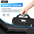 Large Car Trunk Organizer - with 5 Compartments Trunk Organizers and Storage SUV, Reinforced Handle, Securing Straps, Trunk Organizer Available for Car, SUV, Truck, Minivan