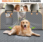 Dog Car Seat Cover for Back Seat, Hard Bottom Holds 420lbs Dog Hammock for Cars SUVs Trucks, Easy to Clean, Waterproof Scratch-Proof Nonslip Backseat Extender for Dogs 4 Panels