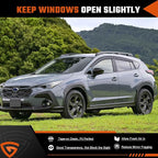 Rain Guard Compatible with Subaru Crosstrek 2024 2025 Tape-On Extra Durable Side Window Visor Deflectors Fit for Subaru Impreza 2024-2025 Rain Guards Black 4 PCS