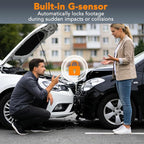 4K Dash Cam Front and Rear, STARVIS 2 Night Vision, Free 64GB Card, 5GHz WiFi with App, Built-in GPS, Dash Camera for Cars 170° Wide Angle, 3" IPS Screen, Loop Recording, 24H Parking Monitor
