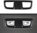 Car ABS Rear Roof Reading Light Lamp Trim Carbon Fiber Interior Decal for 2019-2025 Chevy Silverado | for GMC Sierra 1500 2500 3500 HD 2019-2021 Accessories