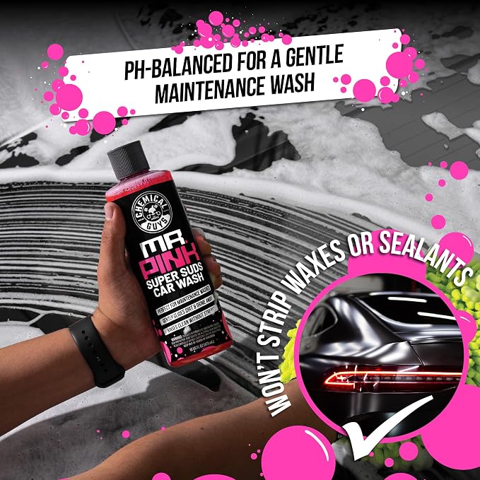 Car Detailing Kit, Car Cleaning Kit with Total Interior Cleaner & Protectant, Sprayable Wheel Cleaner, Car Wash Soap, Bucket, Brushes, and Detailing Accessories - 17 Piece Wash Kit