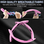 3pcs Carbon Fiber Anti-Skid Steering Wheel Cover, Waterproof & Segmented Butterfly Design, Universal 99% Vehicle Wheel Cover Protector, Car Interior Accessories (Pink-3pcs)