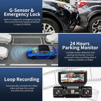 360 Degree View 4 Channel Dash Cam 5G WiFi & APP Control, 2K Front and Rear Inside, Left Right Dash Camera for Cars Free 64GB TF Card, G-Sensor, Night Vision, 24H Parking Mode (3.01 inches)