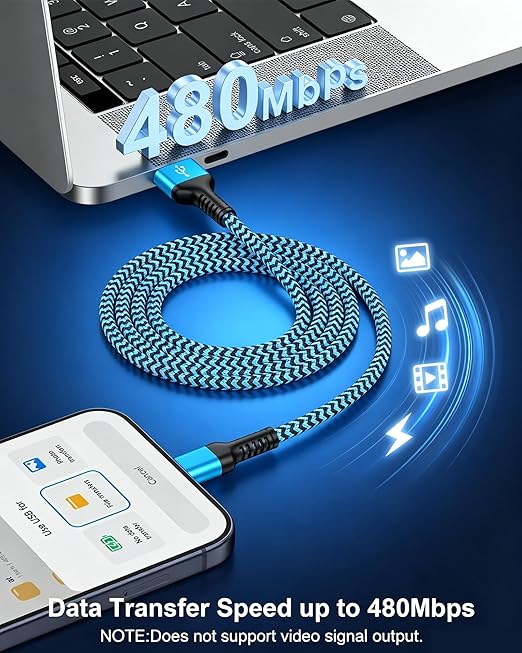 Charger Cord USB C Fast Charging Cable 10ft Long USB A to Type C Power Wire | for Samsung S26 S25 Edge S24 Ultra Z Fold7 Flip7 A17 A16 A37 Pixel 10 Pro XL Apple iPhone 17e 17 Air 16e 16 Pro Max 16Plus 15