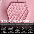 Coverado Seat Covers, Car Seat Covers Front Seats, Pink Car Seat Covers, Waterproof Auto Seat Covers, Seat Cushion, Front Seat Covers Leatherette Car Seat Protector Universal Fit Most Cars