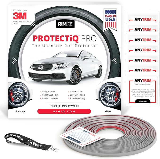 PROTECTiQ PRO Universal Rim Protection Trim, Light Gray
