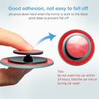 2pcs Blind Spot Mirror, 360 Degree Adjustabe HD Glass, 2" Round HD Glass Convex Rear View Mirror, for any Car, Van, Suv and Trucks.