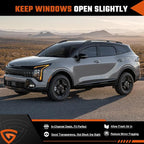 in-Channel Rain Guards Fit for Kia Sportage 2023 2024 2025 2026, Durable Side Windows Rain Guard Wind Deflectors 2023-2026 Sportage Rain Guard Black 4 PCS