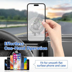 Phone Mount for 2024 2025 2026 Jeep Wrangler, Dashboard Phone Holder Dash Mount for New Jeep Wrangler JL JLU 4XE Jeep Gladiator JT Accessories, Magsafe Phone Mount Fit 12.3" Screen
