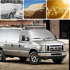 Silver RV Windshield Cover for Ford E-Series 2003-2026 | Fits Econoline E150 E250 E350 E450, Hail Protector, Waterproof Snow Cover