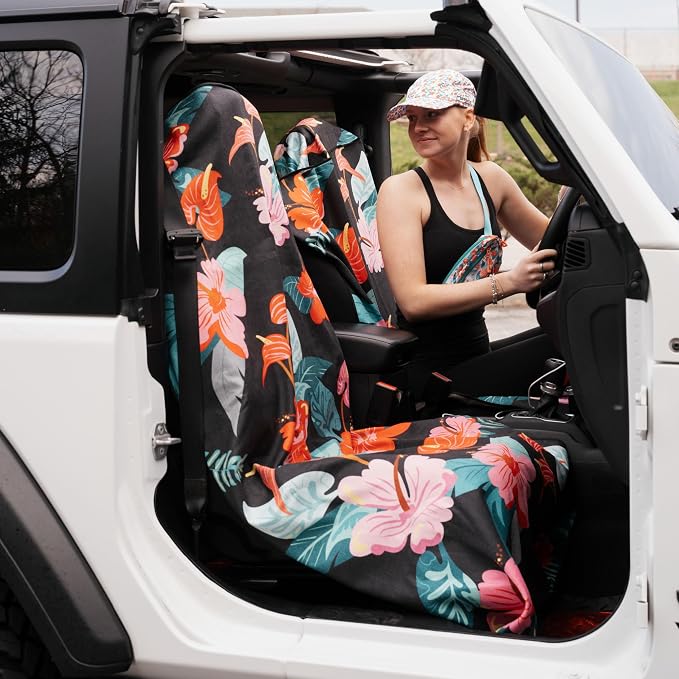 Athletic Running Towel, Full-Sized, Car Seat Cover - Performance Microfiber (Moonrise in Maui)