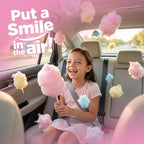 Little Joya 96017-6PK Cotton Candy Car Air Freshener Vent Clip Provides Long-Lasting Freshness in a Compact Design, Fights Odors for up to 45 Days, Cute Car Odor Eliminator, Non-Toxic, Pack of 6