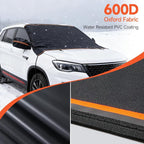 Winter Windshield Covers for Ice and Snow Windshield Frost Cover for Car Heavy Duty Windshield Hail Protector 600D Car Frost and Ice Removal for Truck SUV