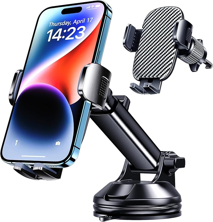 Phone Holders for Your Car Cell Phone Mount for Car Mount Windshield Dashboard Air Vent Universal Hands Free Automobile Cell Phone Holder Fit for iPhone Smartphone Camera Mounts