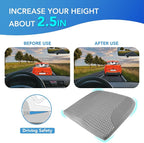 Car Seat Cushion, Car Seat Pillow, Automotive Cushion | Memory Foam Car Seat Cushion for Long Driving, Butt Pillow for Pain Relief, Driver Seat Cushion for Car, Office, Dark Gray