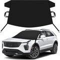 Car Snow Cover Compatible for Cadillac XT4 | Windshield Cover for Ice and Snow with S-Hook Straps | Heavy-Duty 600D Oxford Winter Car Cover, Waterproof & Anti-Slip