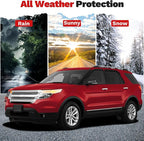 Explorer Rain Guards - Window Visors for Ford Explorer 2011-2019, Outside-Mount Tape-On Side Window Wind Deflectors for Explorer Accessories, Vent Visors Shades Rainproof 4PCS
