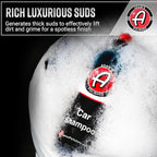 Adam's Car Shampoo 16oz, 2pk - pH Best Biodegradable Car Wash Soap for Foam Cannon, Spray Gun or Bucket - High Foam, Scratch-Free Auto Detailing for Cars, Trucks, RVs & Motorcycles