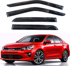 KPY Rain Guards Fit for 2018-2023 Kia Rio, Out-Channel Window Visors Vent Wind Deflectors 4PC, Car Accessories for 18-23 Rio (Excludes Hatchback)