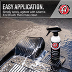 Adam's Rubber Mat & Liner Cleaner 16oz - Floor Mat Cleaner Restores Rubber, Plastic & Vinyl Mats For Car Detailing, Alos Works On Truck Bed Cargo Liners, Trunk Mat Accessories & More