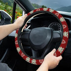 Christmas Tree Car Steering Wheel Cover, Non-Slip Absorbing Sweat Car Wheel Cover Accessories for Men Women,Universal 15" Fit Auto SUV Vans Trucks