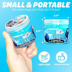 Cleaning Gel for Those Hard to Reach Places, Automotive Cup Holder Electronic Keyboard Office, Slime Gel Cleaner Dust Crumb Removal (Jar, Blue, 3.5oz)