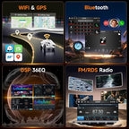 8 Core 6G 128G Radio for Toyota Highlander 2000-2007 Android 9 Inch Touchscreen Wireless Carplay Android Auto, Car Stereo Upgrade Bluetooth DSP GPS Navigation WiFi FM/RDS