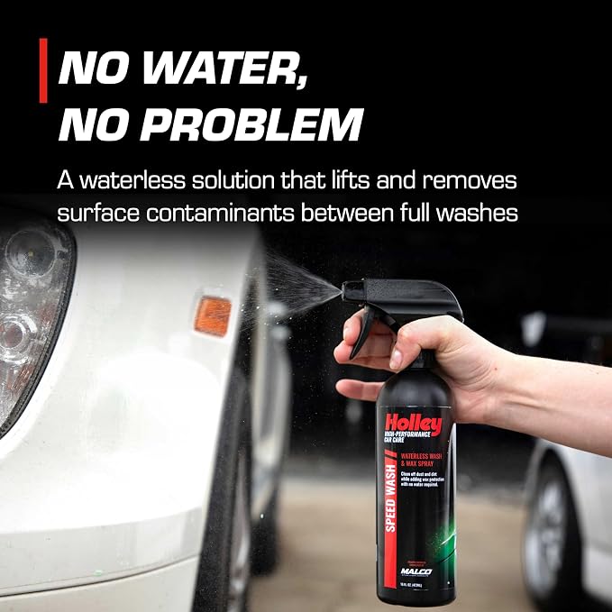 Speed Wash - Waterless Wash & Wax Spray - High-Performance Car Care, Exterior Cleaning Solution with Carnauba Wax - Works on All Surfaces, for All Car Types - 16 oz. (2 pack)