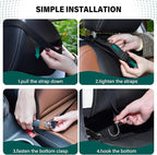 Seat Back Organizer Mallow Car Backseat Protective Kick Mat with Mesh Pockets, Kick Mats for Vehicles To Protect From Dirt